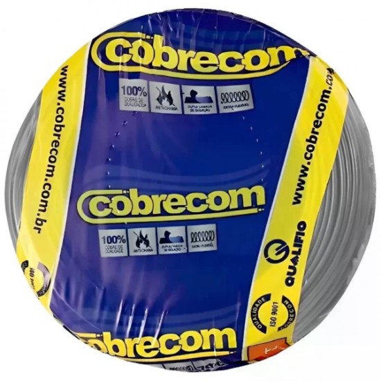 CABO FLEX COBRECOM  1,50 MM C/100M CINZA RL 1