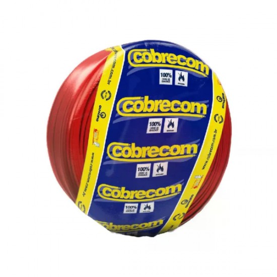 CABO FLEX COBRECOM  2,50 MM C/100M VERMELHO RL 1