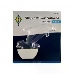 ABAJUR LUZ NOTURNA LED BRASFORT GOLFINHO 127V PC 1