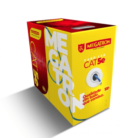 CABO INFORM MEGATRON CAT5E COBRE AZUL 305M RL 1