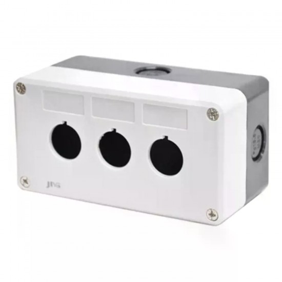 CAIXA P/BOTOEIRA JNG 22,5MM 3 FUROS CZ BMX103 PC 1