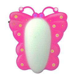 ABAJUR LUZ NOTURNO DNI BORBOLETA BIV 6140 PC 1