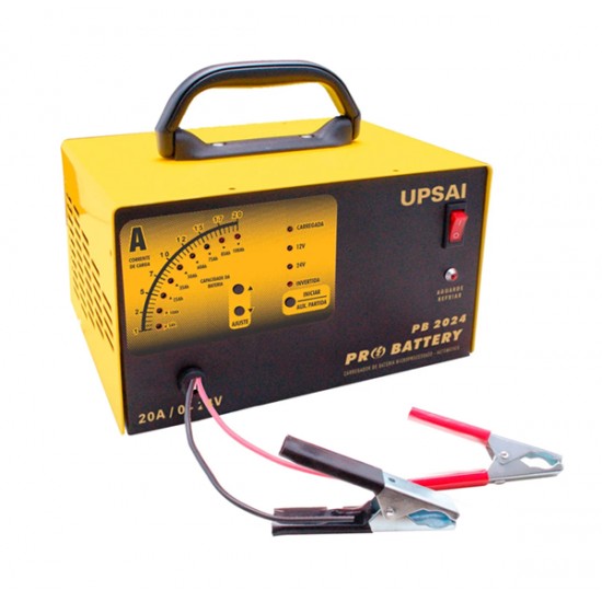 CARREGADOR BATERIA UPSAI PRO-BATERRY 0-24V 20A  PC 1