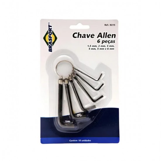 CHAVE ALLEN BRASFORT JOGO 1,5 A 06 MM 8215 PC 1