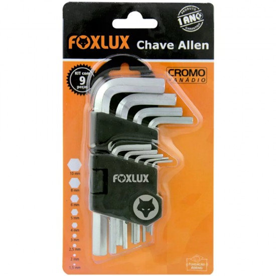 CHAVE ALLEN FOXLUX JOGO 1.5 A 10 MM 47.26 PC 1