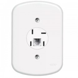 CJ.FAME BLANC 1 TOMADA TEL/RJ11 0408 CF 1