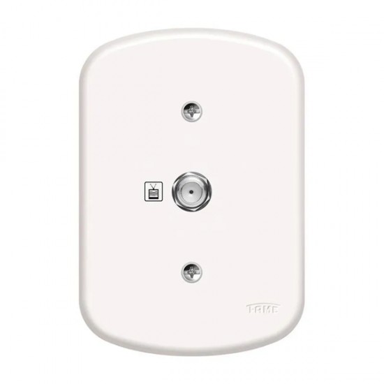 CJ.FAME BLANC 1 TOMADA TV 0144 PC 1