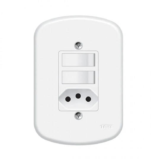 CJ.FAME BLANC 2 INT SIMPLES 1 TOMADA 20A 1364 PC 1