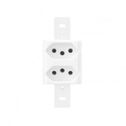 CJ.FAME BLANC S/P 2 TOMADAS DISTANCIADAS 10A 1337 PC 1