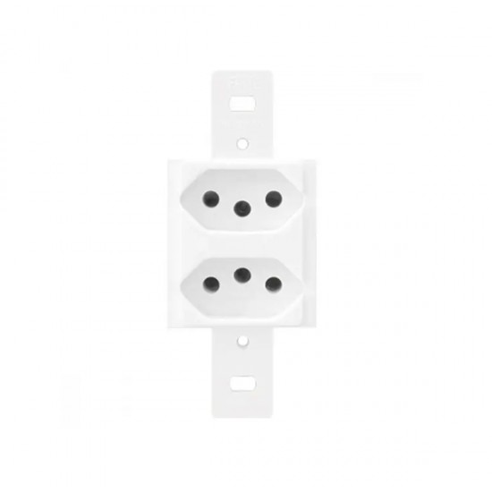 CJ.FAME BLANC S/P 2 TOMADAS DISTANCIADAS 10A 1337 PC 1