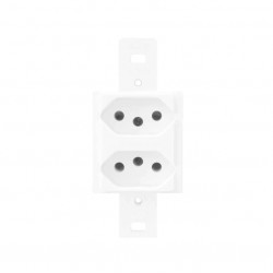 CJ.FAME BLANC S/P 2 TOMADAS DISTANCIADAS 20A 1338 PC 1