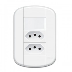 CJ.FAME BLANC+ 1 INT SIMPLES 2 TOMADA 10A 3927 PC 1