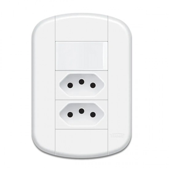 CJ.FAME BLANC+ 1 INT SIMPLES 2 TOMADA 10A 3927 PC 1