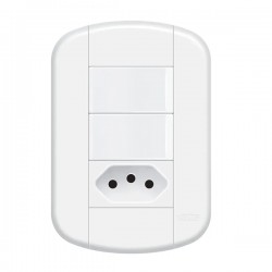 CJ.FAME BLANC+ 2 INT SIMPLES 1 TOMADA 10A 3929 PC 1