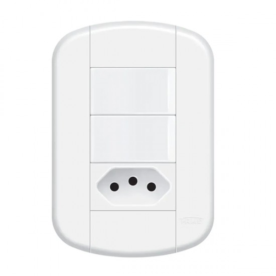 CJ.FAME BLANC+ 2 INT SIMPLES 1 TOMADA 10A 3929 PC 1