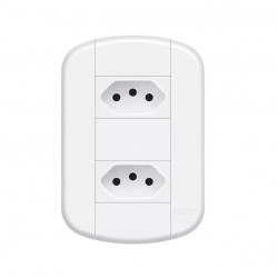 CJ.FAME BLANC+ 2 TOMADAS DISTANCIADA 10A 3919 PC 1