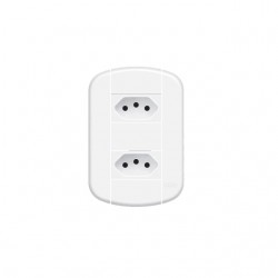 CJ.FAME BLANC+ 2 TOMADAS DISTANCIADA 20A 3920 PC 1