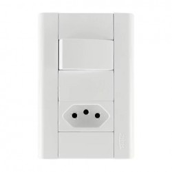 CJ.FAME MODULARE 1 INT SIMPLES 1 TOMADA 10A 1435 PC 1