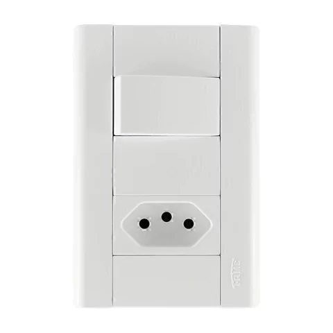 CJ.FAME MODULARE 1 INT SIMPLES 1 TOMADA 10A 1435 PC 1