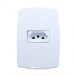 CJ.PEROLA BRANCA C/PL 1 TOMADA 20A PC 1