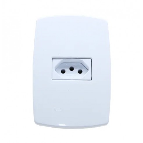 CJ.PEROLA BRANCA C/PL 1 TOMADA 20A PC 1