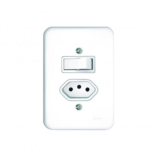 CJ.POLLAR C/PL 1 INT PARALELO 1 TOMADA 20A PC 1