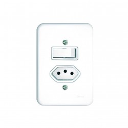 CJ.POLLAR C/PL 1 INT SIMPLES 1 TOMADA 10A PC 1