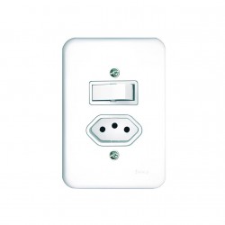 CJ.POLLAR C/PL 1 INT SIMPLES 1 TOMADA 20A PC 1