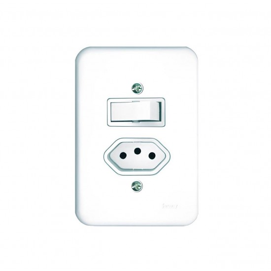 CJ.POLLAR C/PL 1 INT SIMPLES 1 TOMADA 20A PC 1