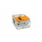 CONECTOR EMENDA WAGO  2VIAS 6,0MM 221-612 INCOLOR PC 1