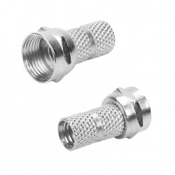 CONECTOR P/COAXIAL ROSCA/ROSCA RG59 C/100 PCTE 1