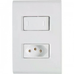 CONJ LIZ C/P BCO 1 INT PARALELO 1TOMADA 20A 170048 CF 1