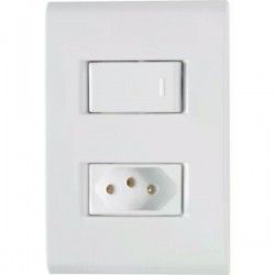 CONJ LIZ C/P BCO 1 INT SIMPLES 1TOMADA 10A 170264 PC 1