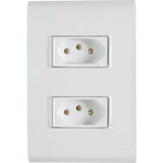 CONJ LIZ C/P BCO 2 TOMADAS 10A 170265 PC 1