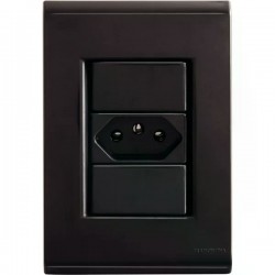 CONJ LIZ C/P GRAFITE 1 TOMADA 10A 57173010 PC 1