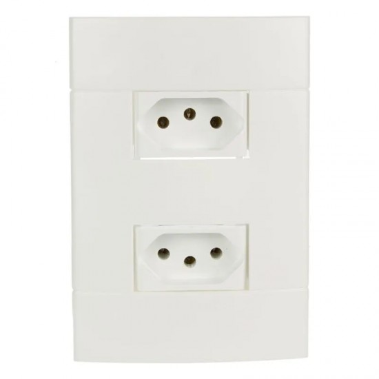 CONJ LUNARE C/PL 4X2 2 TOMADAS 10A  CF 1