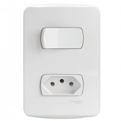 CONJ MILUZ C/P 4X2 1 INT SIMPLES 1 TOMADA 10A 9030 CF 1