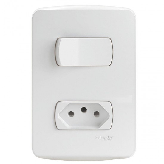 CONJ MILUZ C/P 4X2 1 INT SIMPLES 1 TOMADA 10A 9030 CF 1