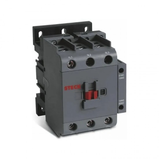 CONTATOR STECK SK112A10M 3P 12A 220VCA 1NA PC 1