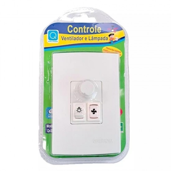 CONTROLE VENTILADOR E 1 LAMPADA QUALITRONIX QV371 PC 1