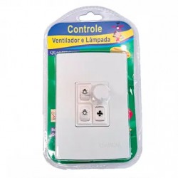 CONTROLE VENTILADOR E 2 LAMPADA QUALITRONIX QV372 PC 1