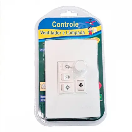 CONTROLE VENTILADOR E 3 LAMPADA QUALITRONIX QV373 PC 1