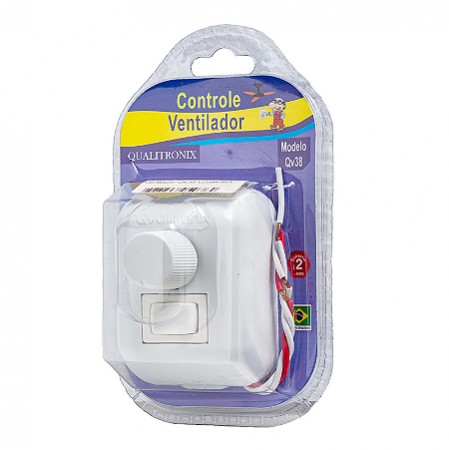 CONTROLE VENTILADOR QUALITRONIX SOBREPOR QV38 PC 1
