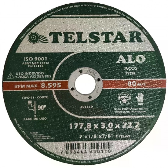DISCO CORTE FERRO TELSTAR 7-7/8 2T PC 1