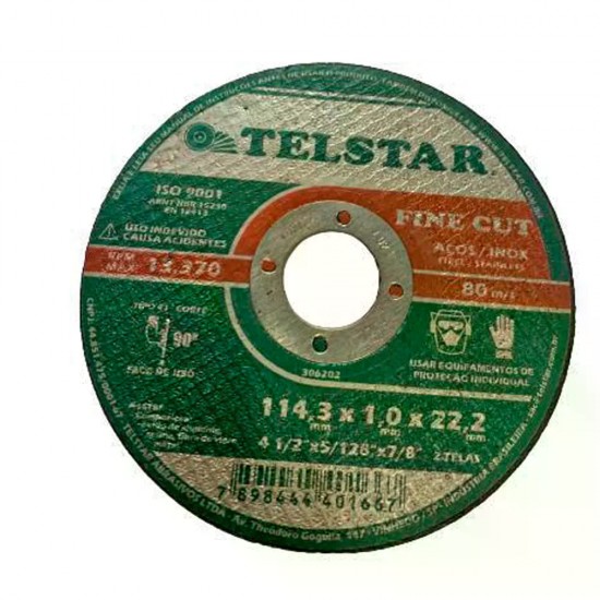 DISCO CORTE INOX 4 1/2 1,0 7/8 FINE CUT PC 1