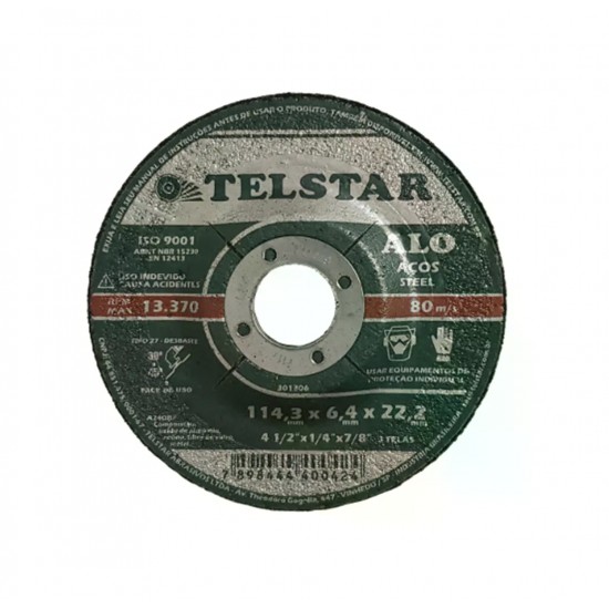 DISCO DESBASTE TELSTAR 4.1/2-7/8 PC 1