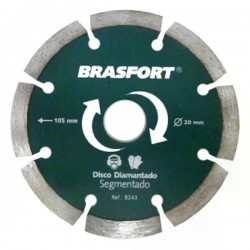 DISCO DIAMANTADO BRASFORT P/CORTE A SECO 8243 PC 1
