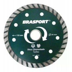 DISCO DIAMANTADO BRASFORT P/CORTE SECO/AGUA 8242 PC 1