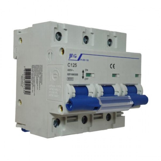 DISJUNTOR TRIPOLAR JNG DIN JCB  125A CF 1