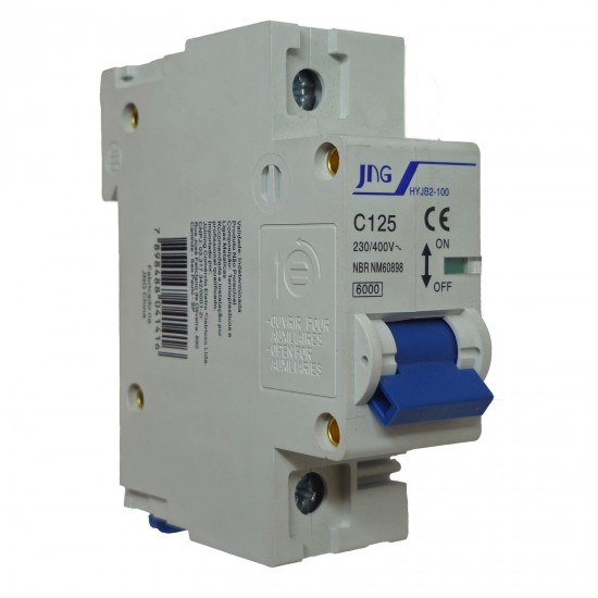 DISJUNTOR UNIPOLAR JNG DIN JCB  125A CF 1